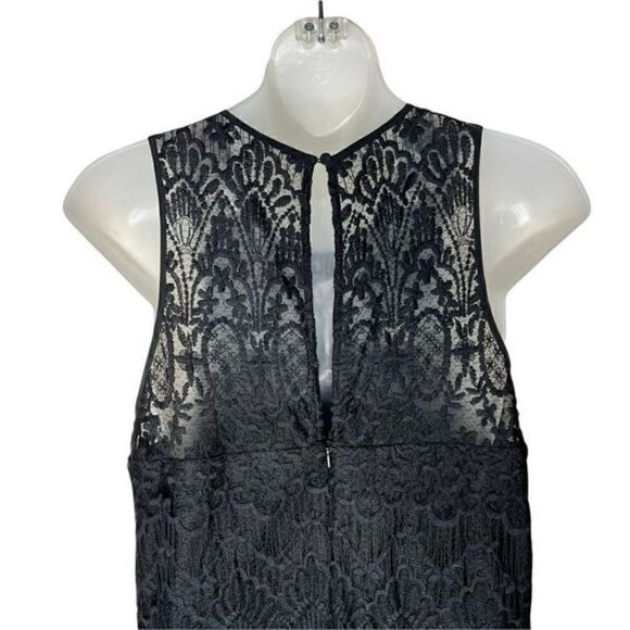 Joie Fahfia Black Floral Lace Shift Dress With Pockets Medium - Picture 5 of 12